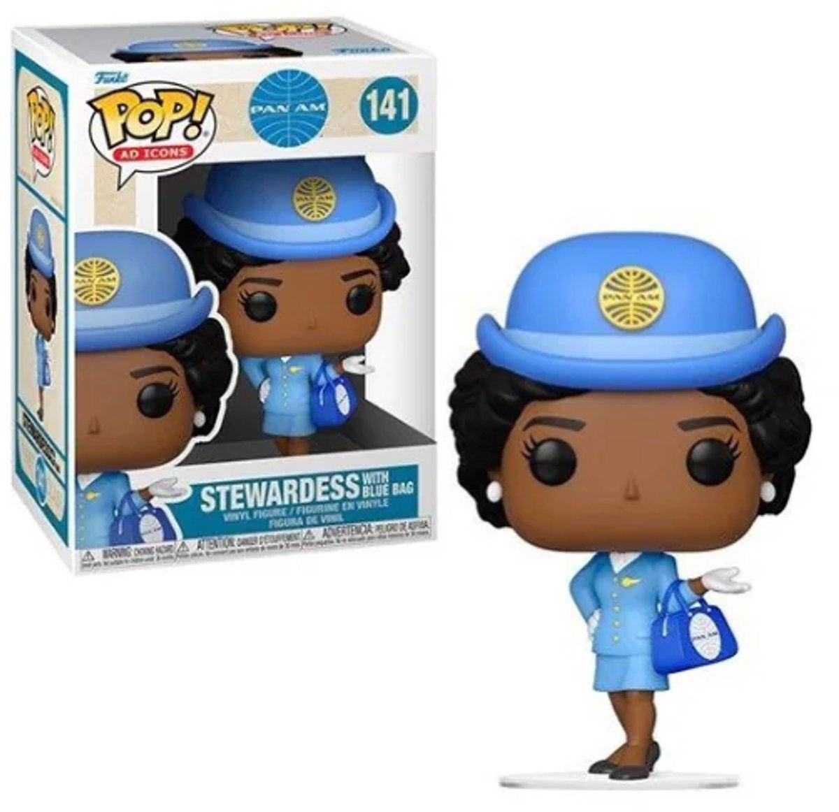 Funko pop pan am – stewardess with blue bag #141
