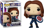 Funko what if...? – marvel pop animation captain carter (stealth) 9 cm verzamelfiguur