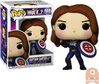 Funko what if...? – marvel pop animation captain carter (stealth) 9 cm verzamelfiguur