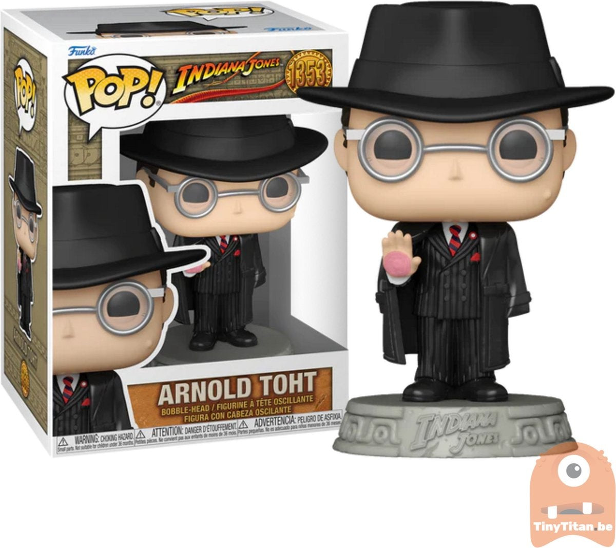 Pop movies: indiana jones – arnold toht – funko pop #1353
