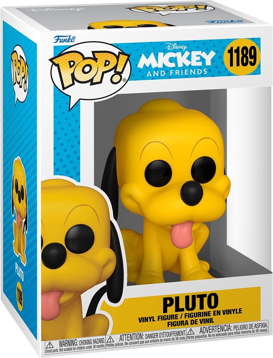 Funko mickey mouse – sensational 6 pop pluto 9 cm verzamelfiguur