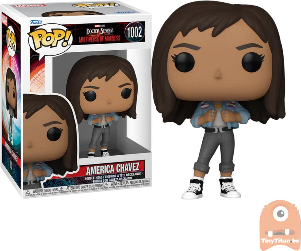 Funko doctor strange – marvel doctor strange in the multiverse of madness pop america chavez 9 cm verzamelfiguur
