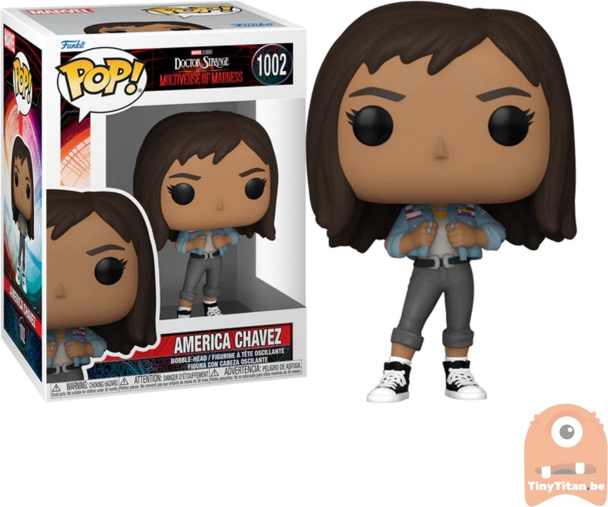 Funko doctor strange – marvel doctor strange in the multiverse of madness pop america chavez 9 cm verzamelfiguur