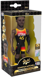 Vinyl gold nba jazz donovan mitchell 5 inch vinyl figure