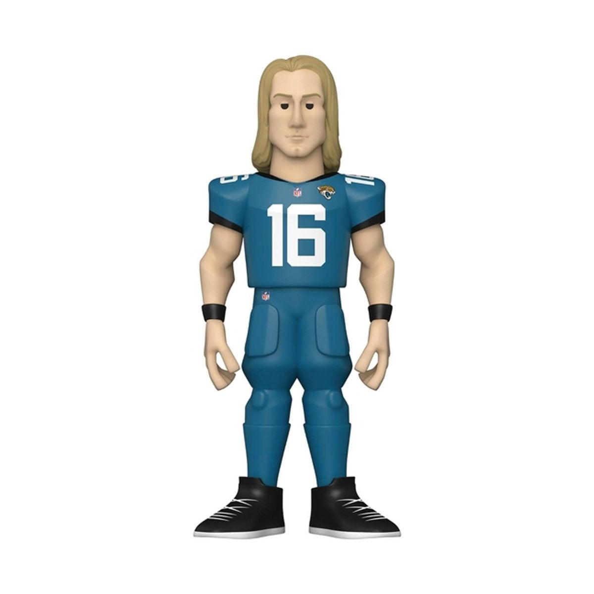 Vinyl gold nfl jaguars trevor lawrence home uniform 5 inch vinyl figure