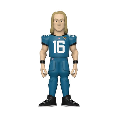 Vinyl gold nfl jaguars trevor lawrence home uniform 5 inch vinyl figure