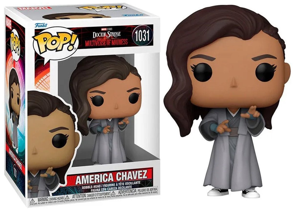 Funko doctor strange verzamelfiguur marvel doctor strange in the multiverse of madness pop movies america chavez 9 cm