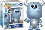 Funko monsters, inc. – disney make a wish 2022 pop disney sulley metallic 9 cm verzamelfiguur – blauw