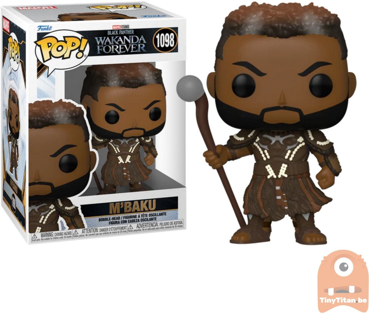 Funko black panther – marvel pop wakanda forever m'baku 9 cm verzamelfiguur