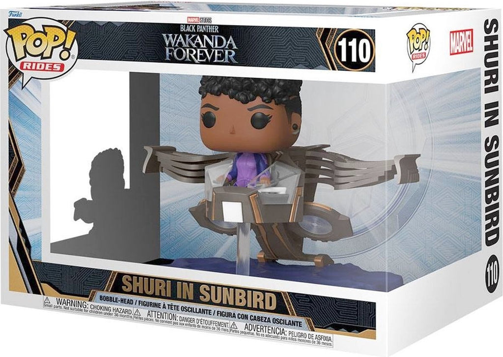 Funko pop marvel: black panther wakanda forever – shuri in sunbird #110 ride