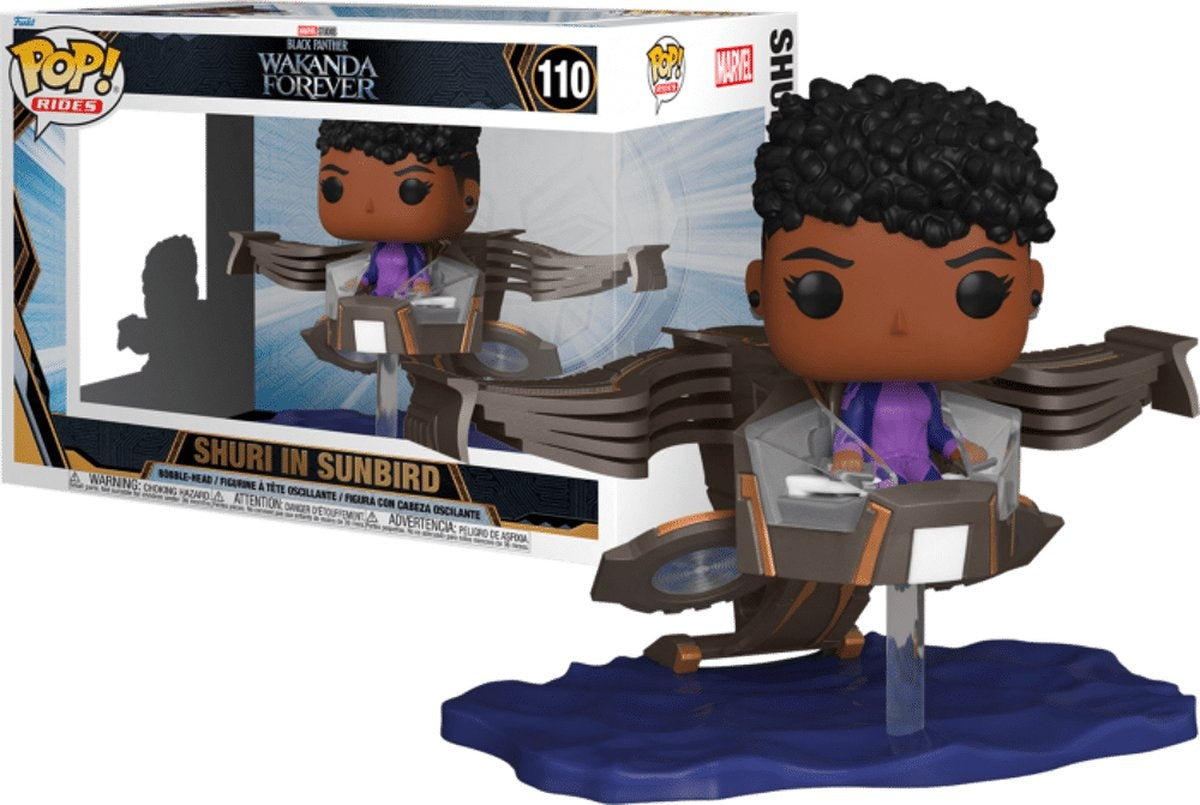 Funko pop marvel: black panther wakanda forever – shuri in sunbird #110 ride