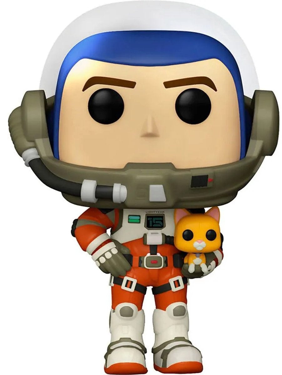Funko lightyear verzamelfiguur disney pop buzz lightyear with sox (xl-15 suit) 9 cm