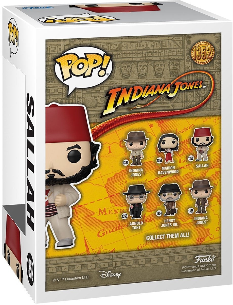 Pop movies: indiana jones – sallah – funko pop #1352