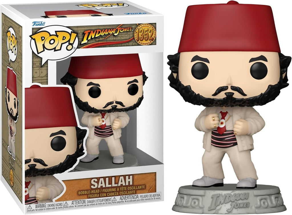 Pop movies: indiana jones – sallah – funko pop #1352