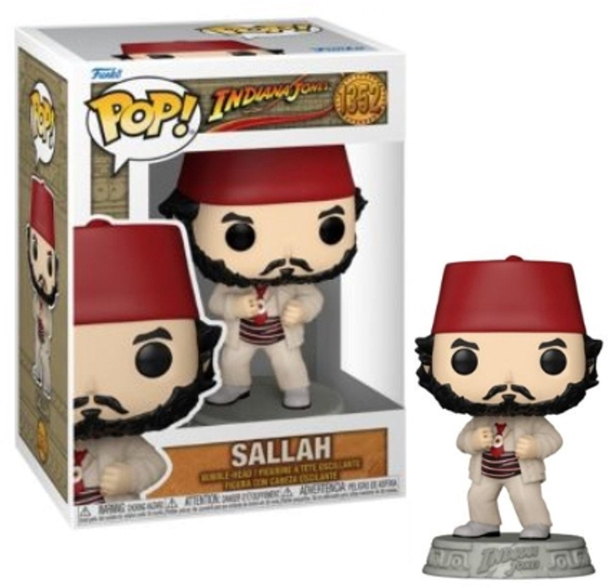 Pop movies: indiana jones – sallah – funko pop #1352