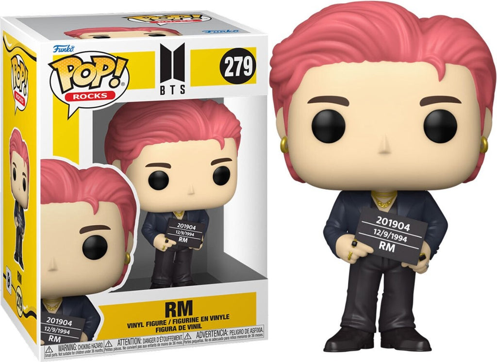 Funko pop rocks: bts butter – rm funko pop #279 – 9,5 cm – collectors box