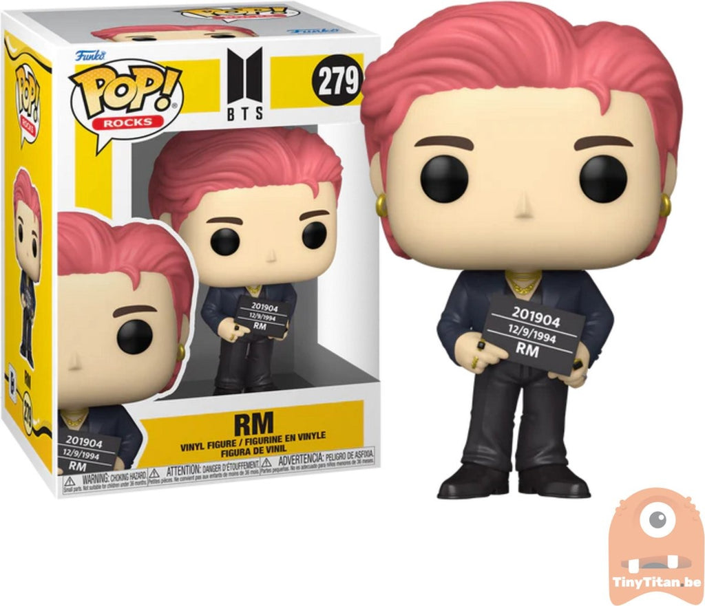 Funko pop rocks: bts butter – rm funko pop #279 – 9,5 cm – collectors box