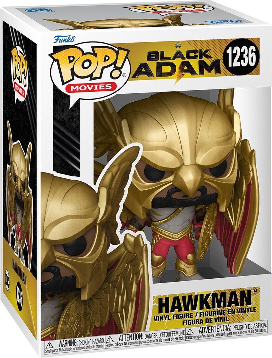 Funko black adam – pop movies hawkman 9 cm verzamelfiguur