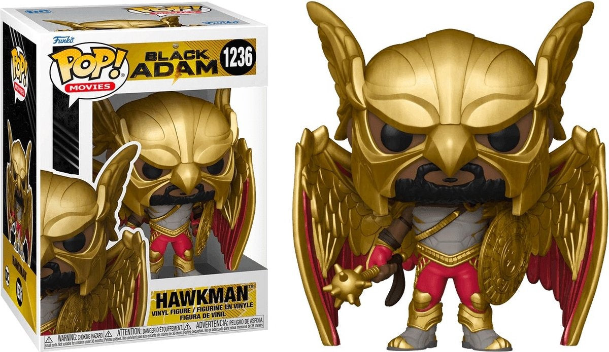 Funko black adam – pop movies hawkman 9 cm verzamelfiguur