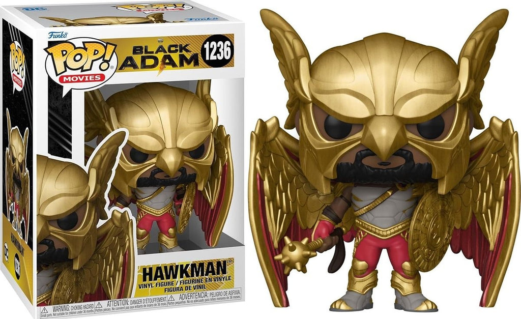Funko black adam – pop movies hawkman 9 cm verzamelfiguur