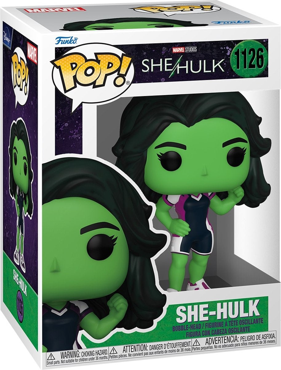 Funko shehulk verzamelfiguur marvel pop she-hulk 9 cm