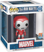 Funko iron man verzamelfiguur marvel pop deluxe hall of armor iron man model 8 silver centurion px exclusive 9 cm