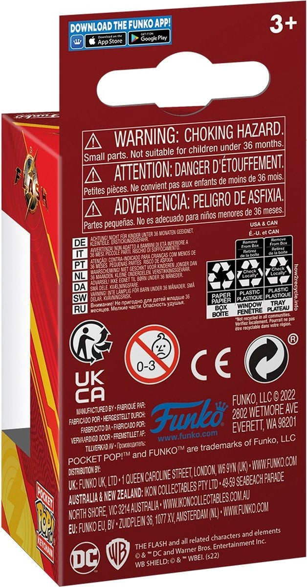 Funko pocket pop keychain: the flash – pop 6 – confidential