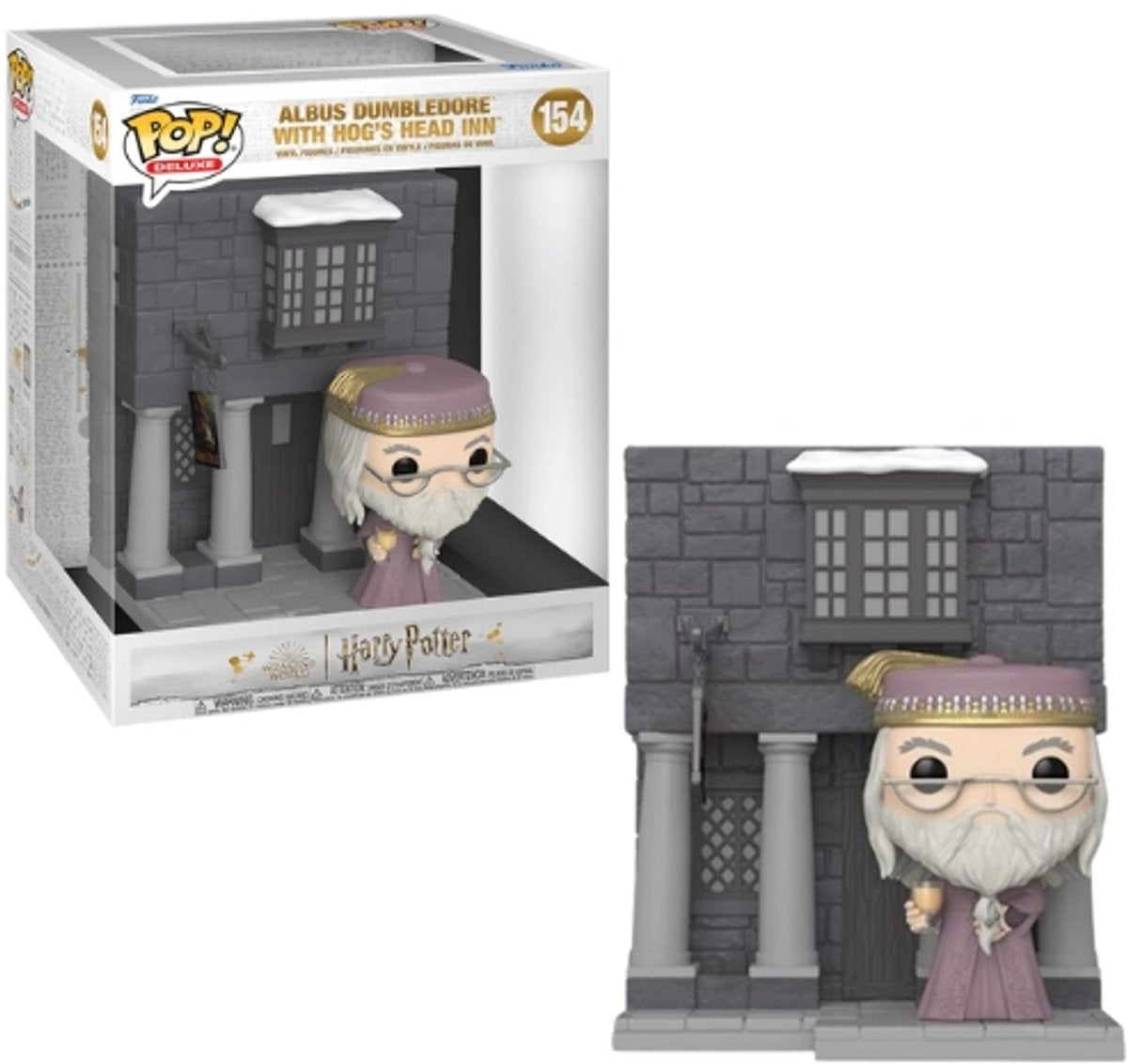 Funko Harry Potter verzamelfiguur pop deluxe vinyl – chamber of secrets anniversary – hogsmeade hog's head with dumbledore 9 cm