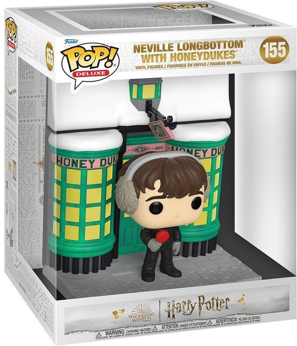 Funko Harry Potter verzamelfiguur pop deluxe vinyl – chamber of secrets anniversary – hogsmeade honeydukes with neville 9 cm