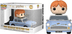 Funko Harry Potter verzamelfiguur pop rides vinyl – chamber of secrets anniversary – ron with car 15 cm