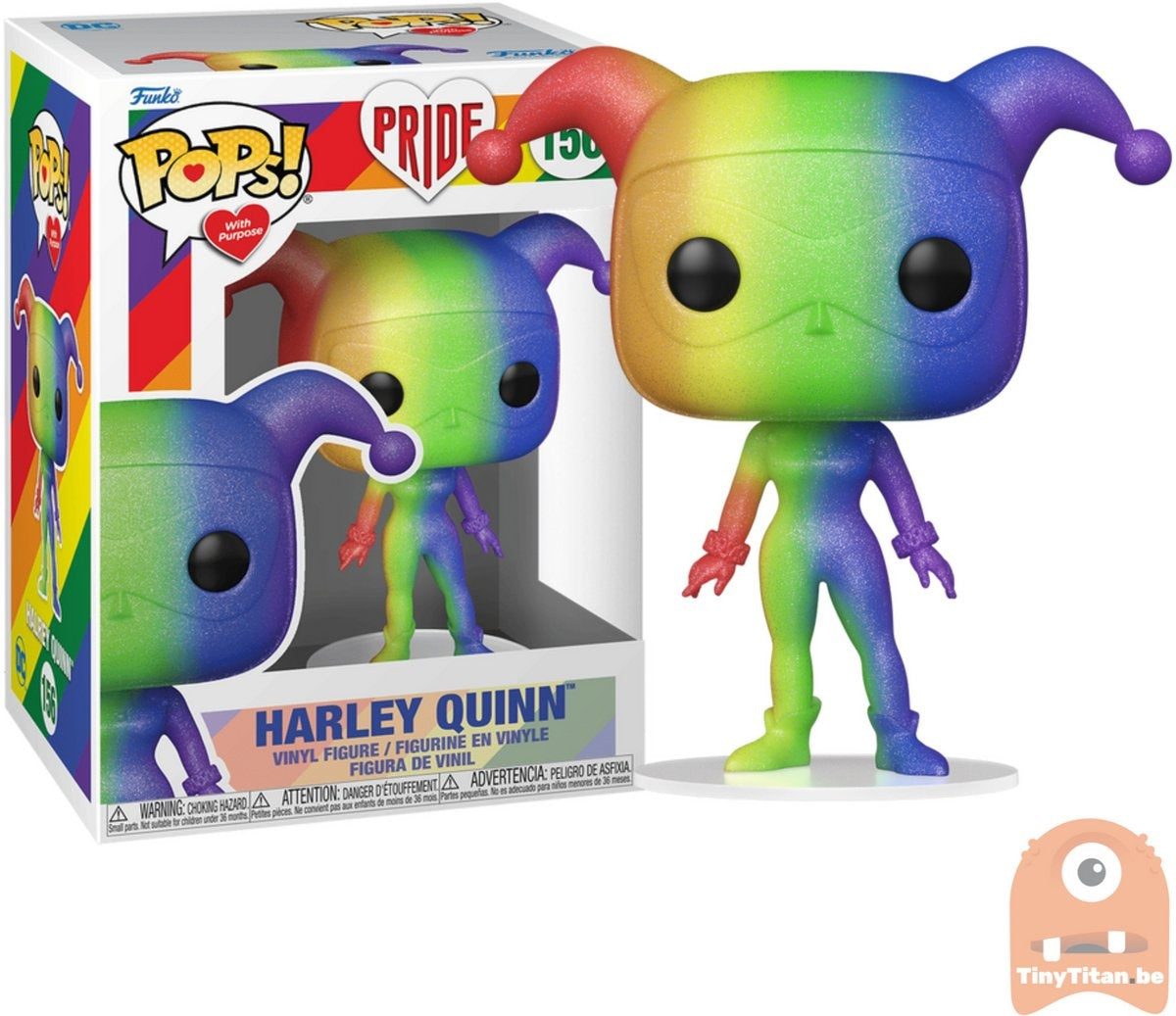 Funko Batman verzamelfiguur DC Comics pop heroes pride 2022 harley quinn 9 cm regenboog