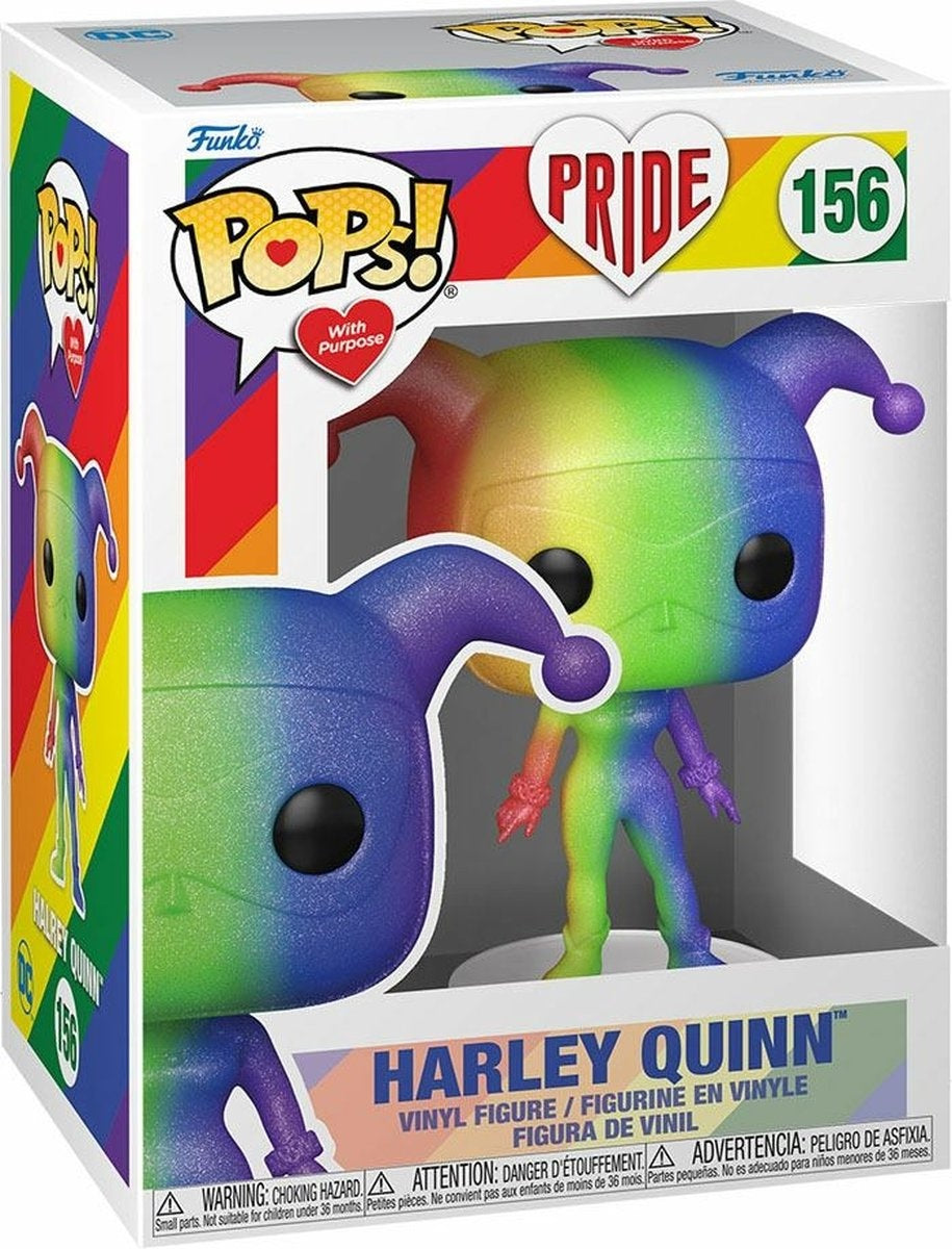 Funko Batman verzamelfiguur DC Comics pop heroes pride 2022 harley quinn 9 cm regenboog