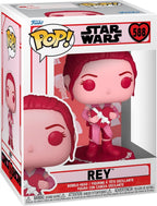 Funko star wars verzamelfiguur valentines pop star wars rey 9 cm roze