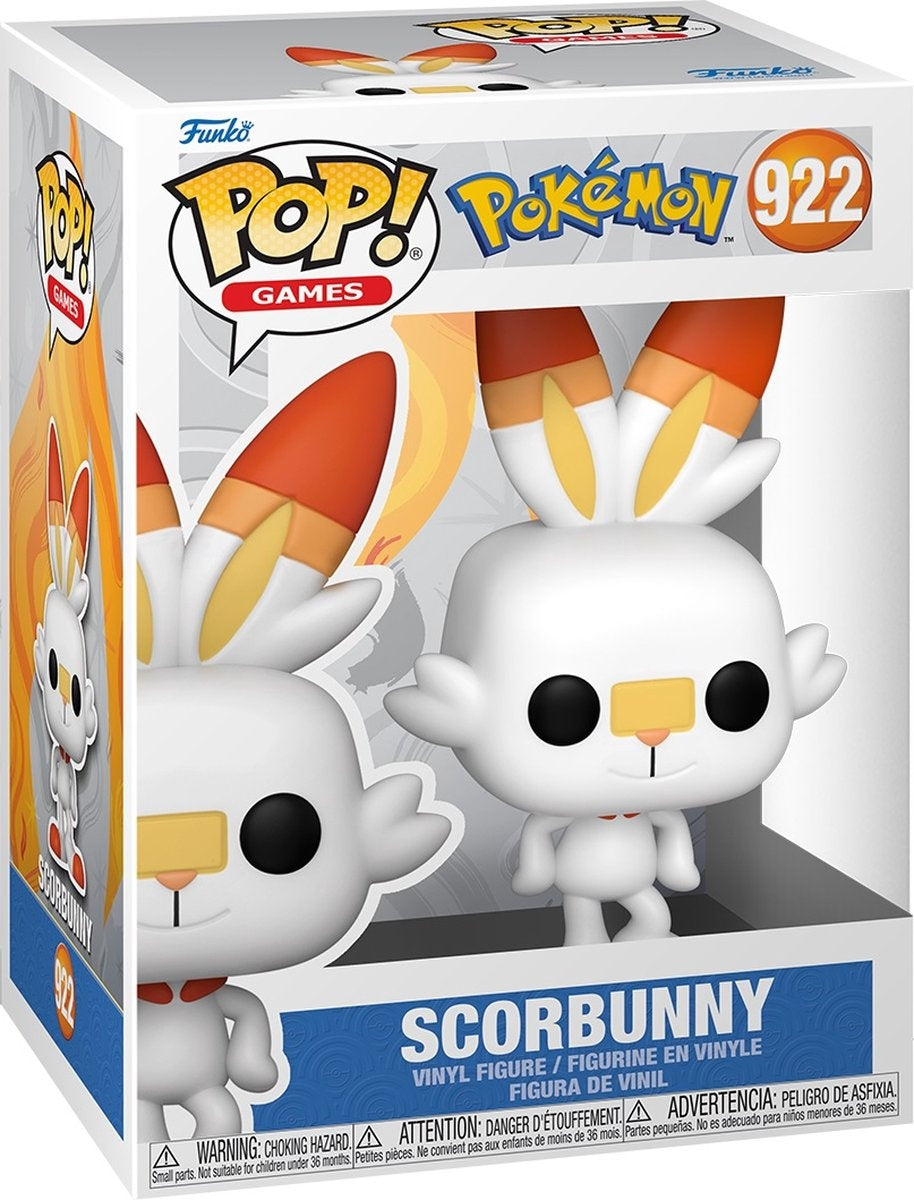 Pop games: pokémon scorbunny – funko pop #922
