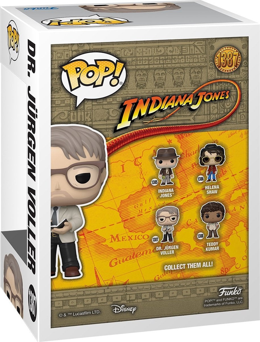 Funko indiana jones – indiana jones 5 pop movies dr. jurgen voller 9 cm verzamelfiguur