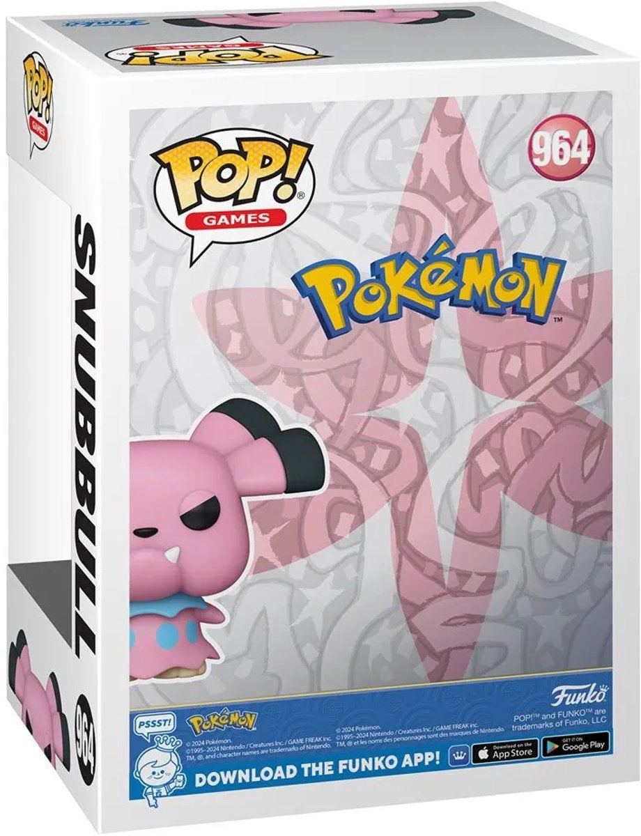 Pokémon snubbull vinyl figuur 964 funko pop meerkleurig