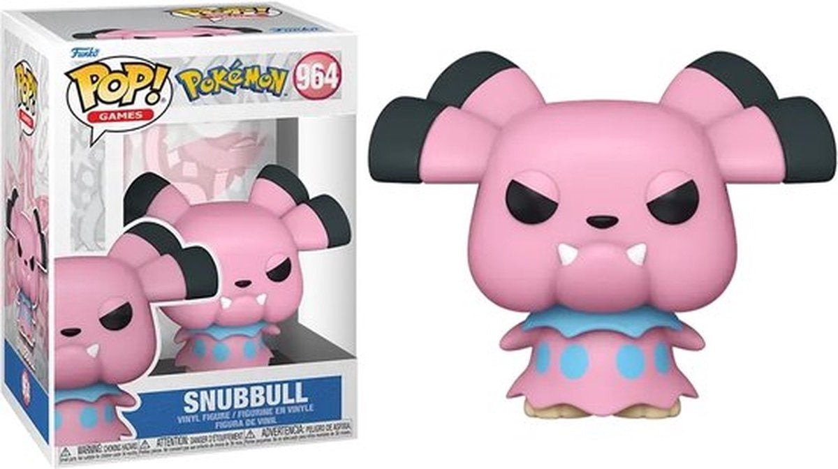 Pokémon snubbull vinyl figuur 964 funko pop meerkleurig