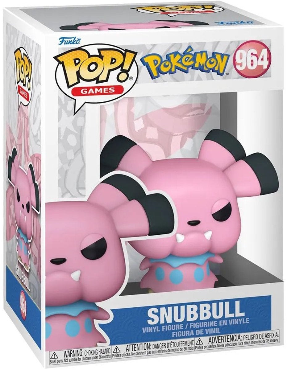 Pokémon snubbull vinyl figuur 964 funko pop meerkleurig