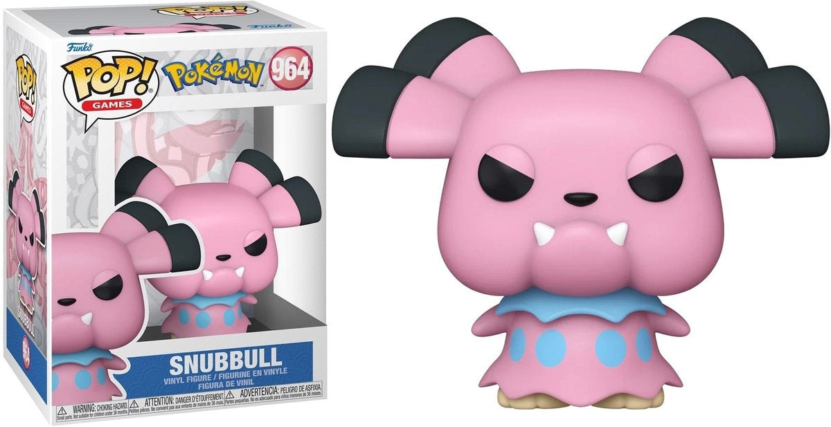 Pokémon snubbull vinyl figuur 964 funko pop meerkleurig