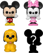 Funko mickey minnie pluto and mystery chase – funko bitty pop – disney classics figuur – 2cm – 4 pack