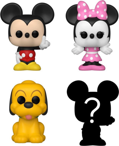 Funko mickey minnie pluto and mystery chase – funko bitty pop – disney classics figuur – 2cm – 4 pack