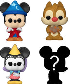 Funko bitty pop disney 4 pack sorcerer mickey, dale, princess minnie and mystery
