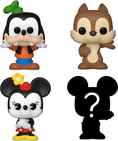 Funko bitty pop disney classics 4 pack goofy, chip, minnie mouse and mystery