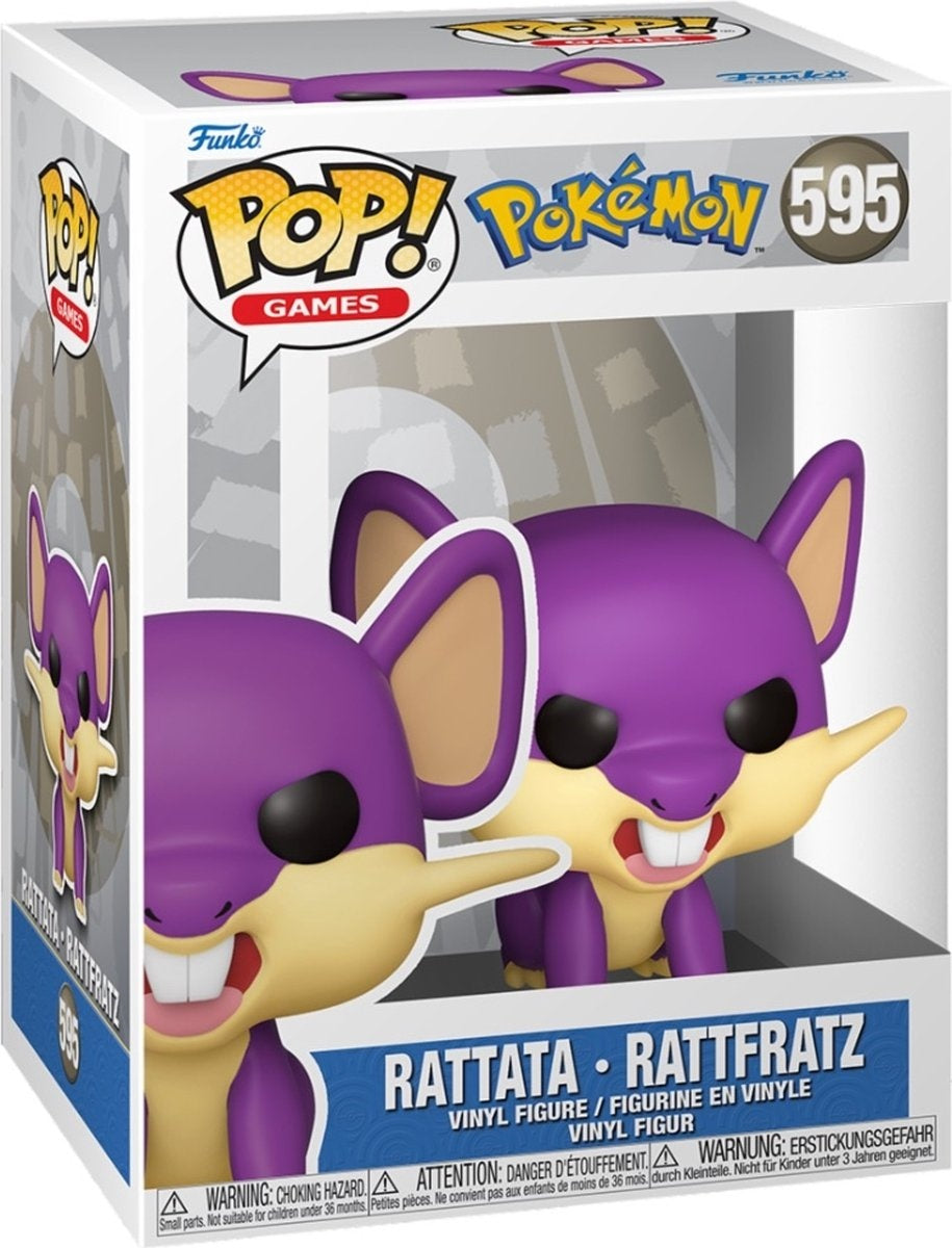 Pop games: pokémon rattata – funko pop #595