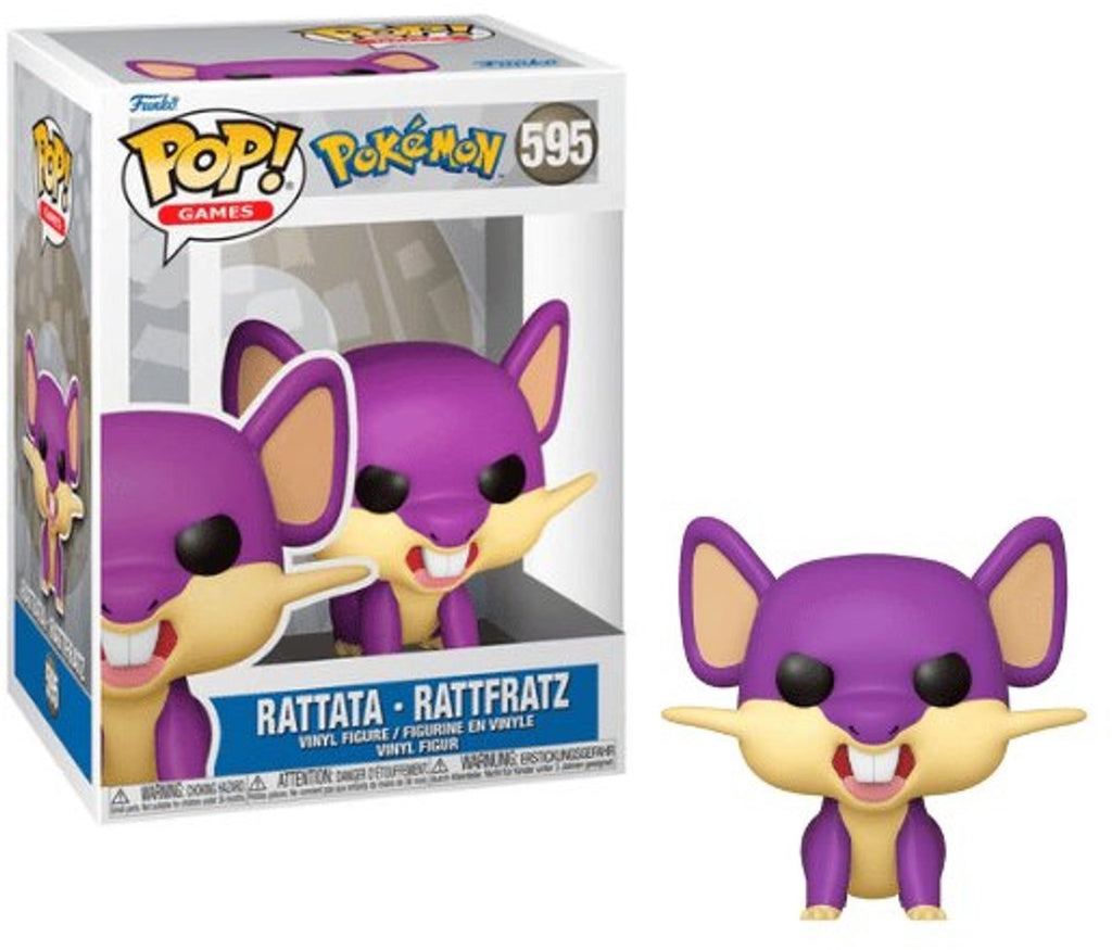 Pop games: pokémon rattata – funko pop #595