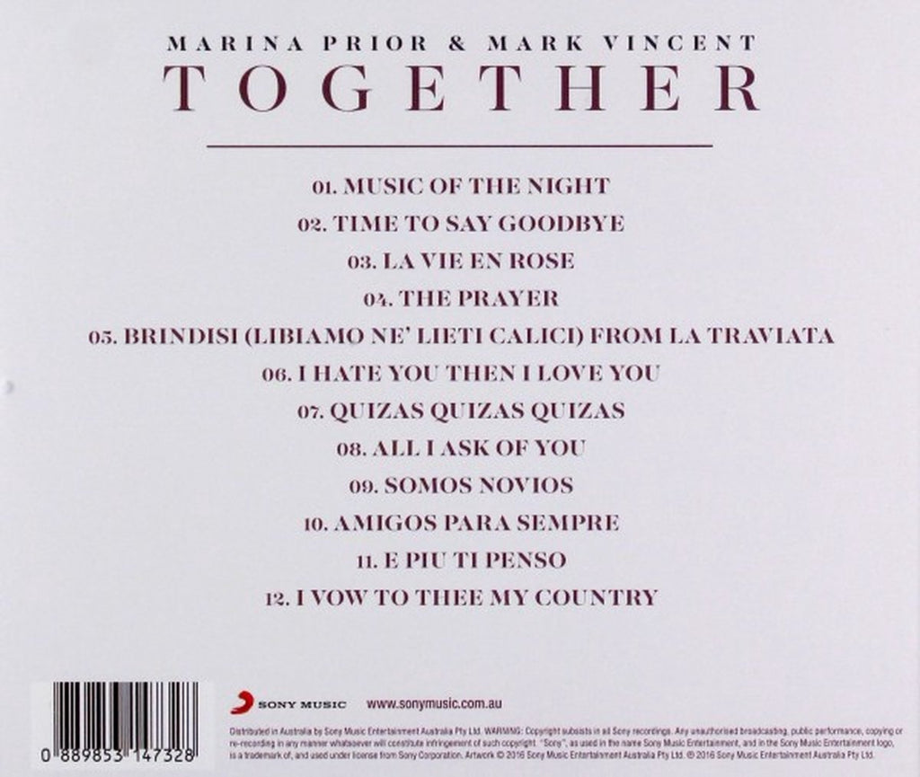 Marina prior & mark vincent – together – CD