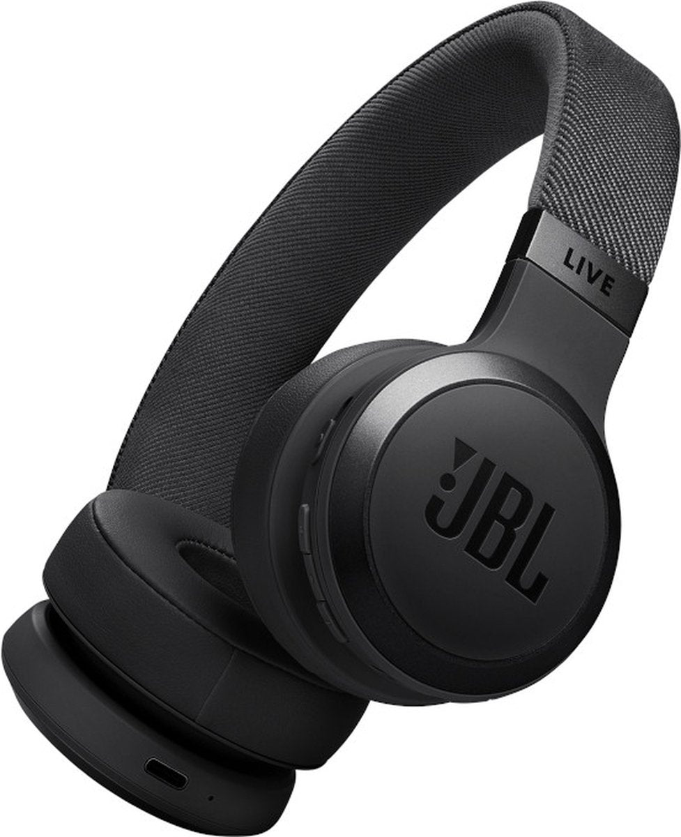 Jbl live 670nc – draadloze noise cancelling koptelefoon – bluetooth – on ear – 65 uur batterij – adaptive anc – zwart