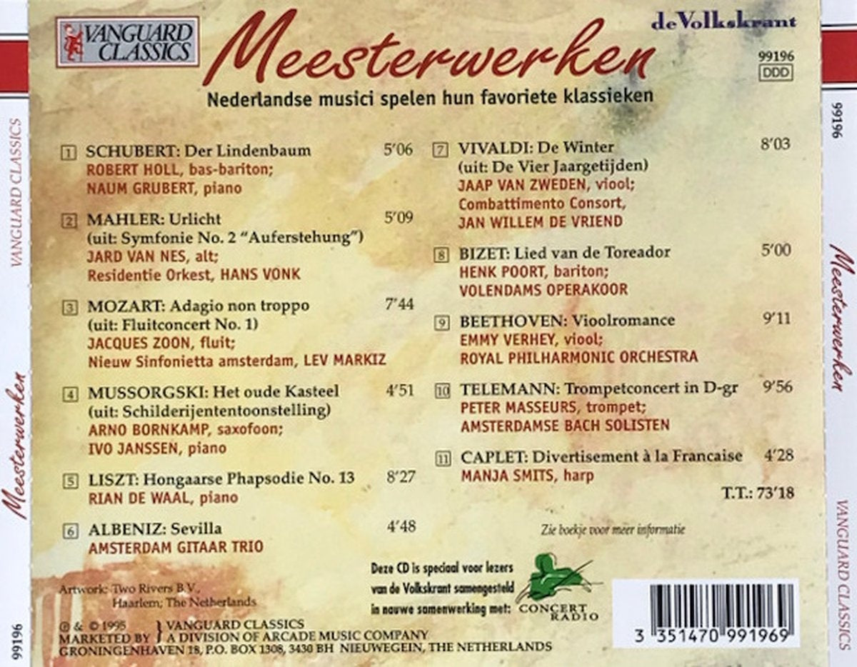 Meesterwerken – CD
