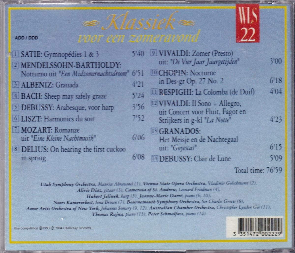 Klassiek voor een zomeravond – CD