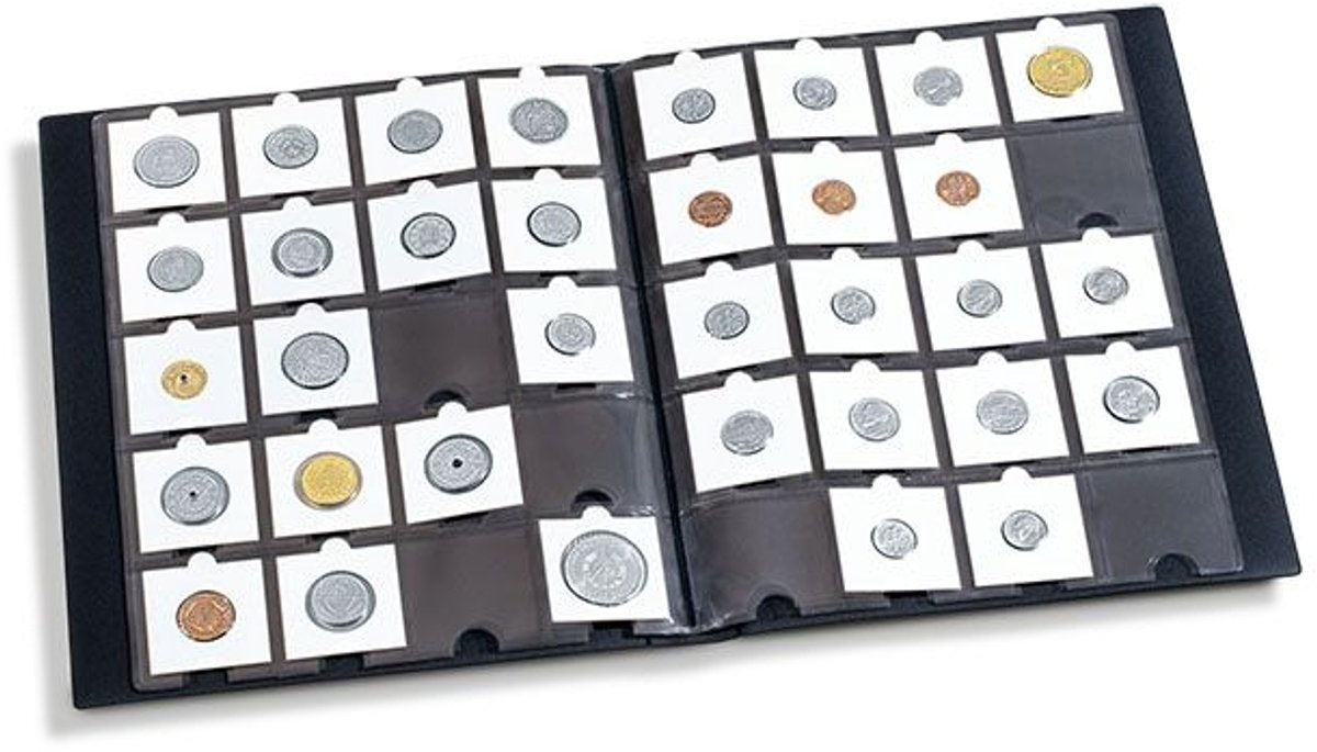 Matrix – munthouder – munthouders, wit, binnendiameter ø 25 mm, zelfklevend, verpakking van 25 stuks
